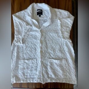 Todd Snyder White Textured Casual Button Down Shirt